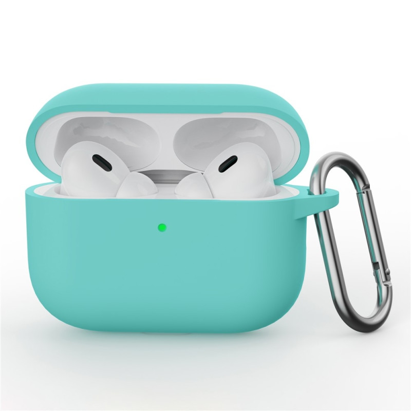 Til AirPods Pro 3 Silikone Etui Integreret Bluetooth Høretelefon Cover med Krog - Mynte