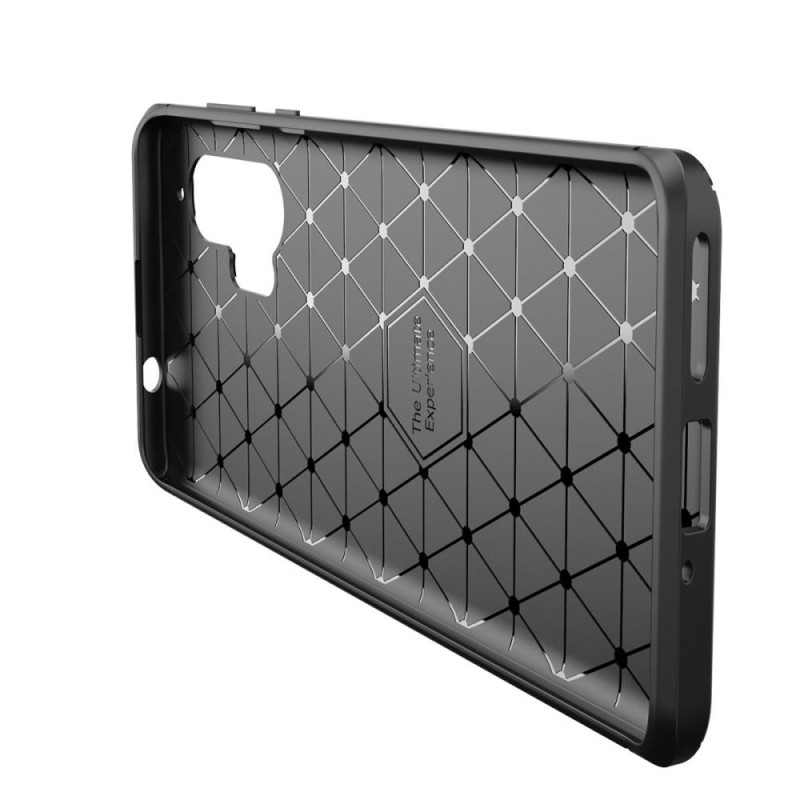 Carbon Fiber Anti - drop Soft TPU Case for Motorola Edge+ - Black