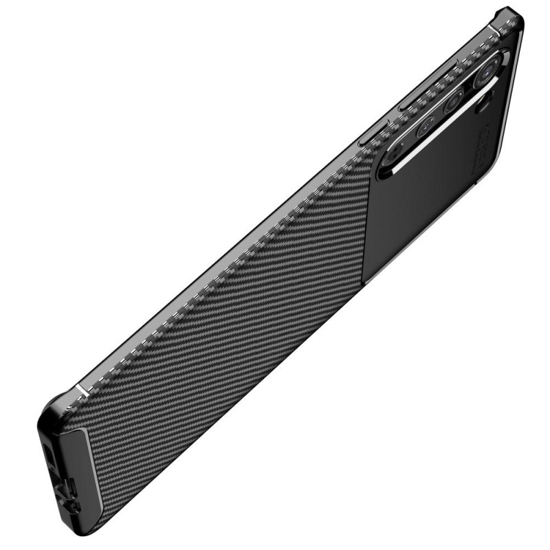 Carbon Fiber Anti - drop Soft TPU Case for Motorola Edge - Black