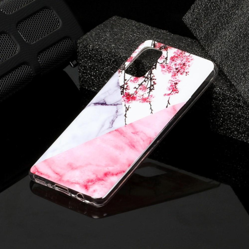 Marble Pattern IMD TPU Soft Back Case for Samsung Galaxy A41 - Style F