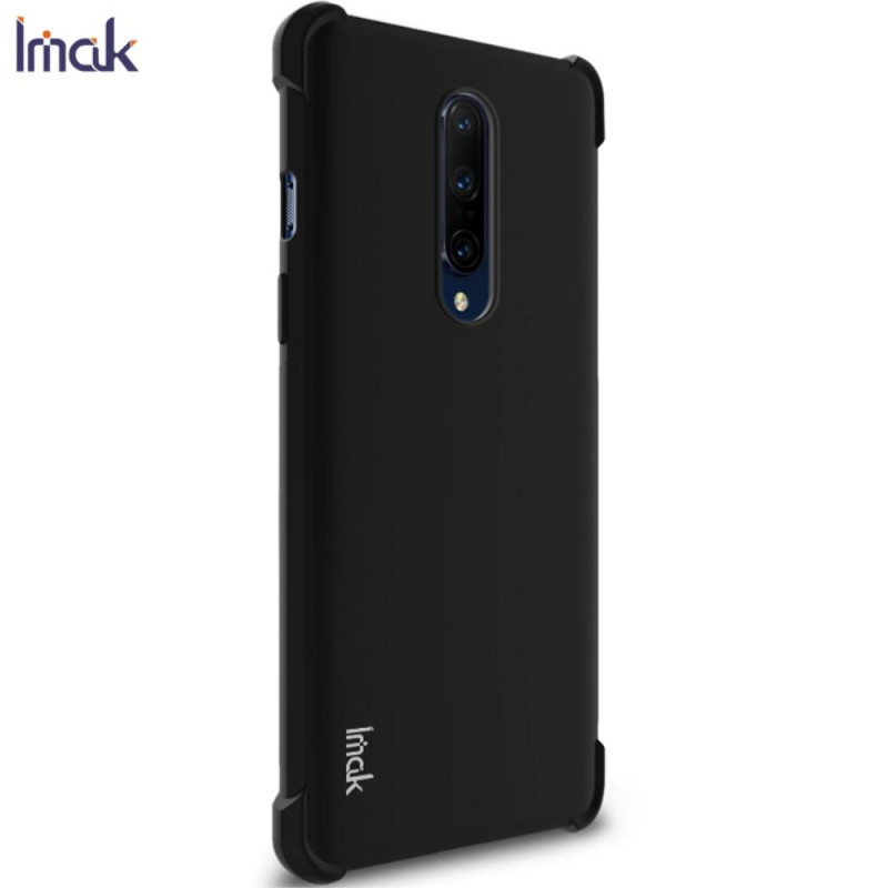 IMAK Soft TPU Cover with Screen Protector for OnePlus 8 - Black