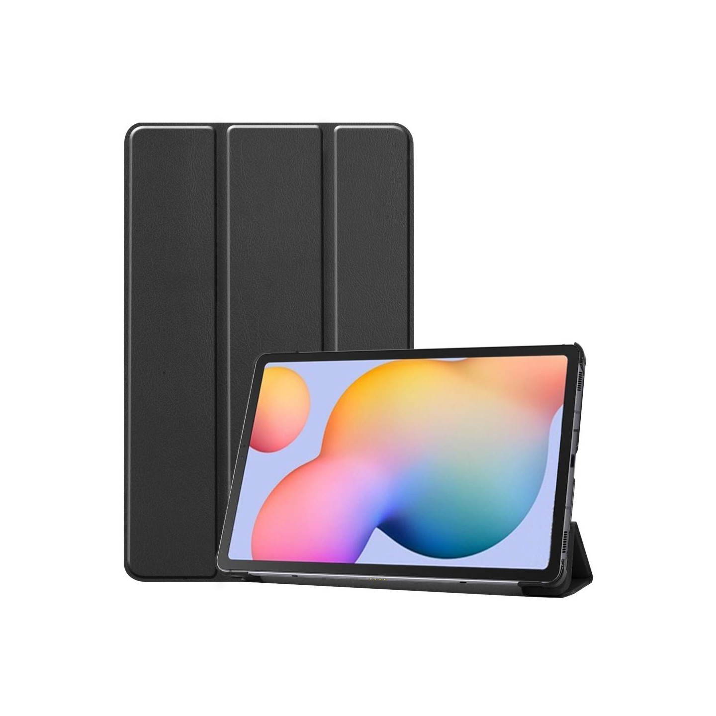 Tri - fold Stand Case for Samsung Galaxy Tab S6 Lite - Black