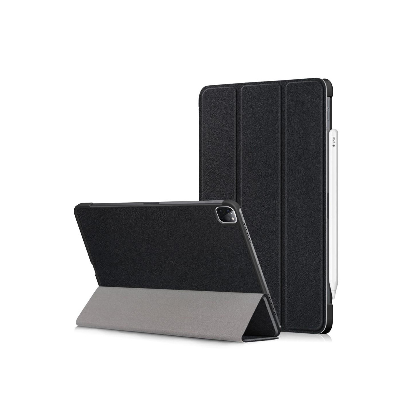 Kolminkertainen kotelo iPad Pro 11:lle (2020)/(2018) - Musta