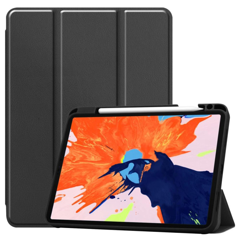 Til iPad 12.9" 2020/2018 Tri - fold Stand Smart Tablet Taske Cover - Sort