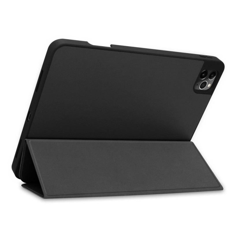iPadille 12.9" 2020/2018 Tri - fold Stand Smart Tablet - kotelo - musta