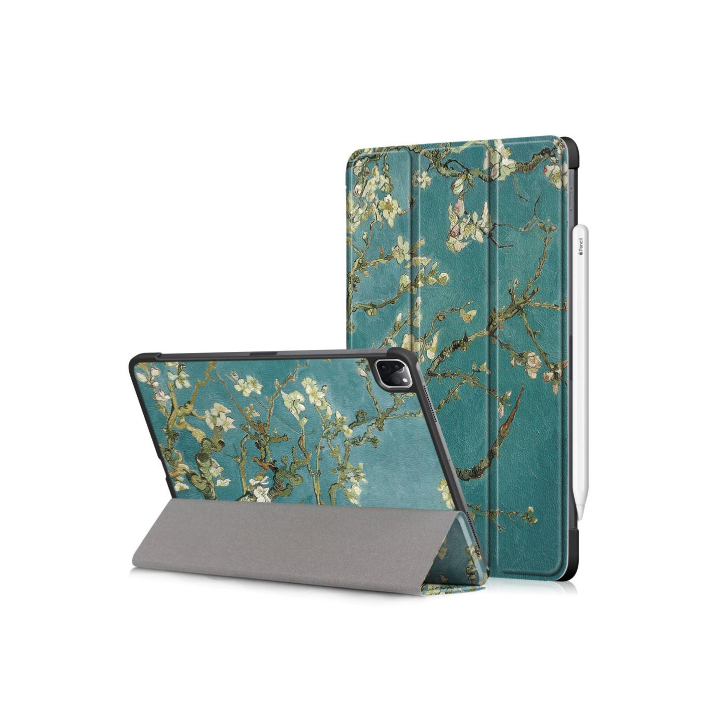 Tri - fold Suojakuori - iPad Pro 11 (2020) / (2018) - Peach Blossom