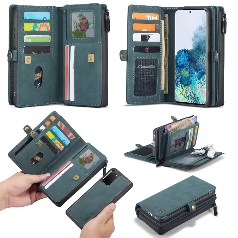 CASEME Samsung Galaxy S20 Plus Retro Lær Lommebok - deksel - Grønn