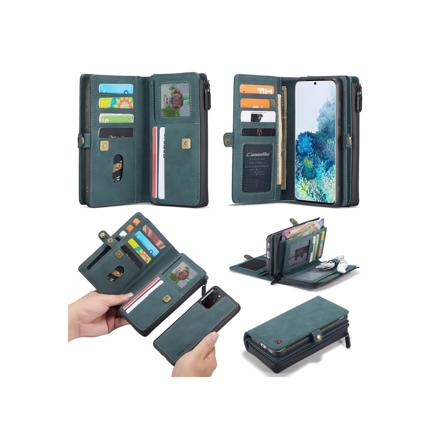 Samsung Galaxy S20 Plus CASEME Detachable 2 - in - 1 case - Green