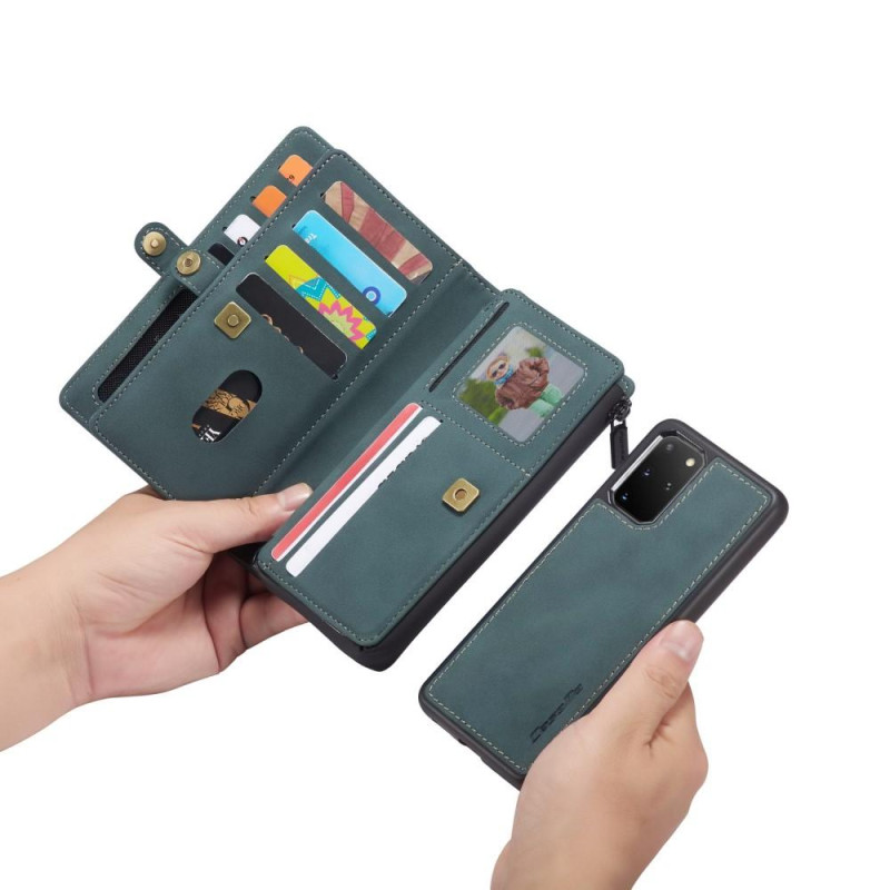 CASEME Samsung Galaxy S20 Plus Retro Lær Lommebok - cover - Grøn