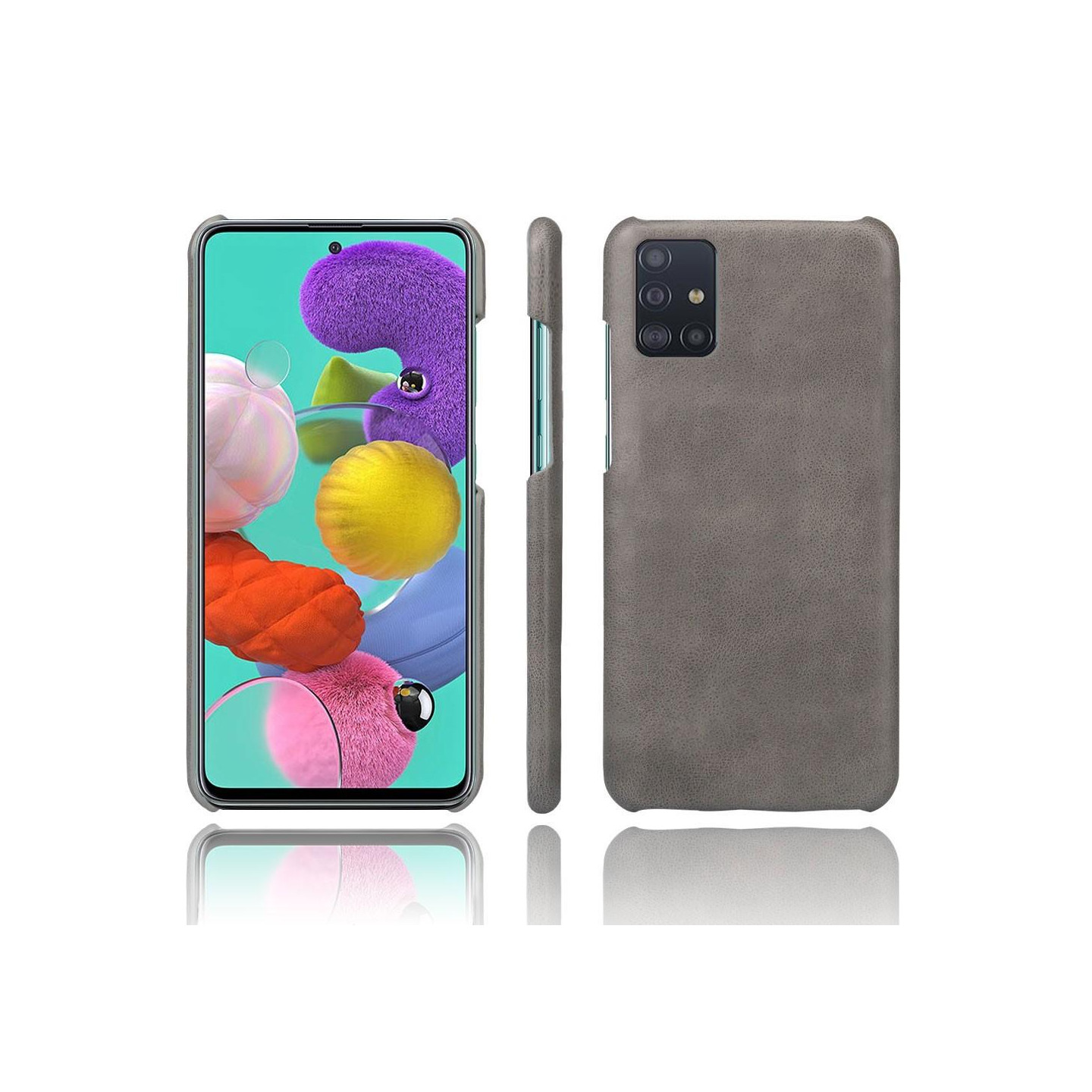 Samsung Galaxy A71 Lærtøydeksel - Grå