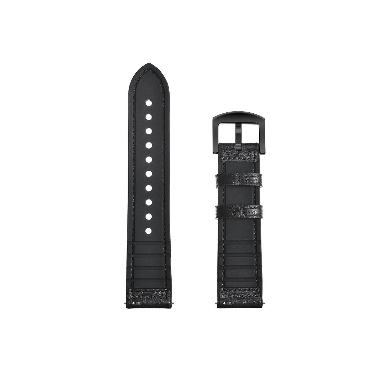 Huawei Watch GT2 42mm Leather Coated Silicone Smart Watch Strap