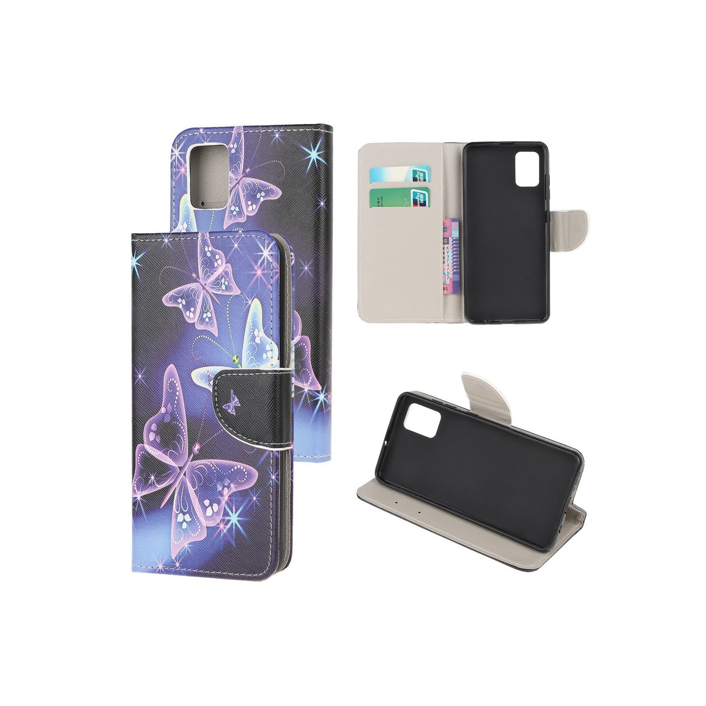 For Samsung Galaxy A71 Wallet Stand - Beautiful Butterfly