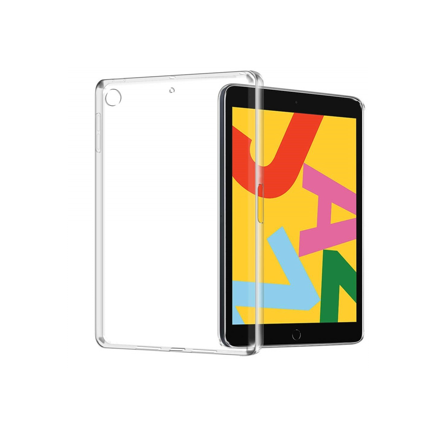 iPad 10.2 2021/2020/2019 Clear Transparent TPU Cover Case Shell