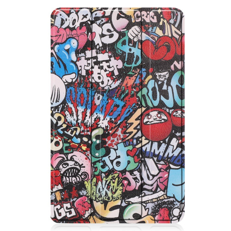 Pattern Tri - fold Stand Kansi Lenovo Tab M7 - Graffiti