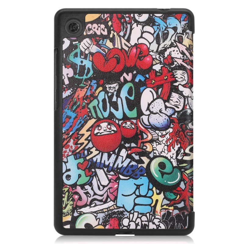 Trifoldbart deksel til Lenovo Tab M7 (1 Gen) - Graffiti