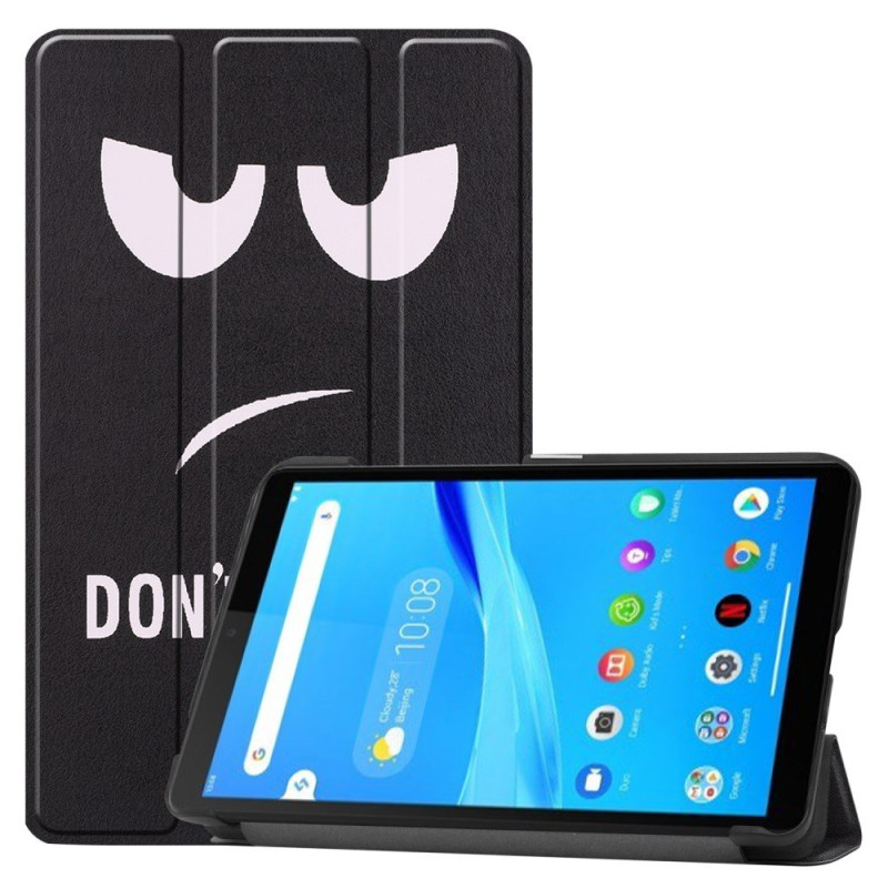 Pattern Tri - fold Stand Cover Lenovo Tab M7 - Don't Touch Me