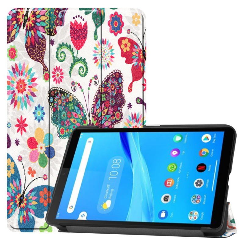 Pattern Tri - fold Stand Cover Lenovo Tab M7 - Butterflies