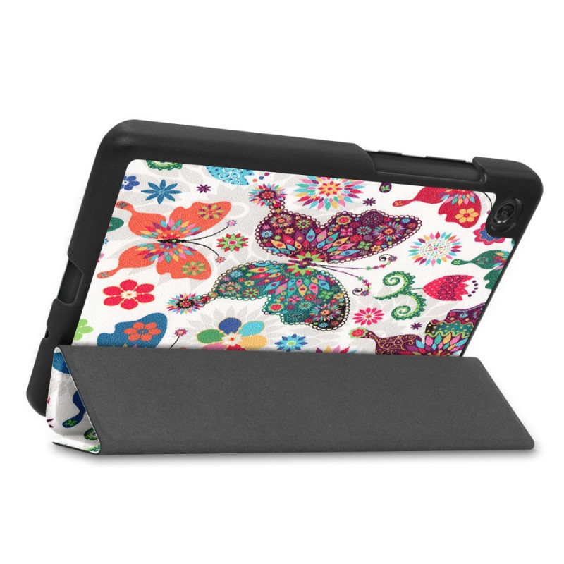 Trifoldbart cover til Lenovo Tab M7 (1 Gen) - Sommerfugler