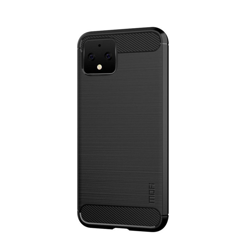 MOFI Carbon Fiber Texture TPU Casing Google Pixel 4 - Musta