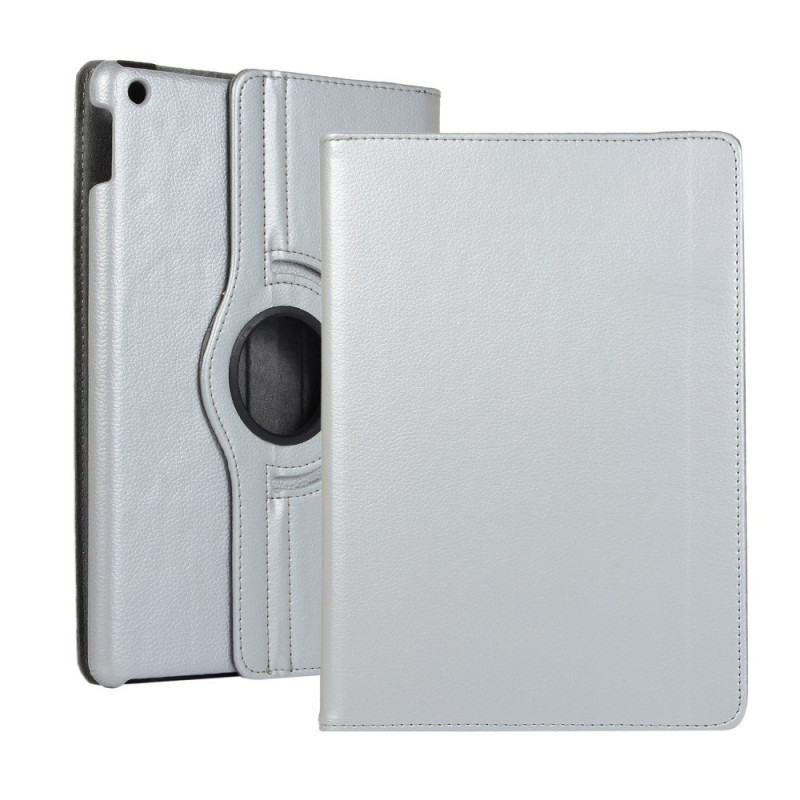 Apple iPad 10.2 2021/2020 Litchi Texture Stand Tablet Case - Silver
