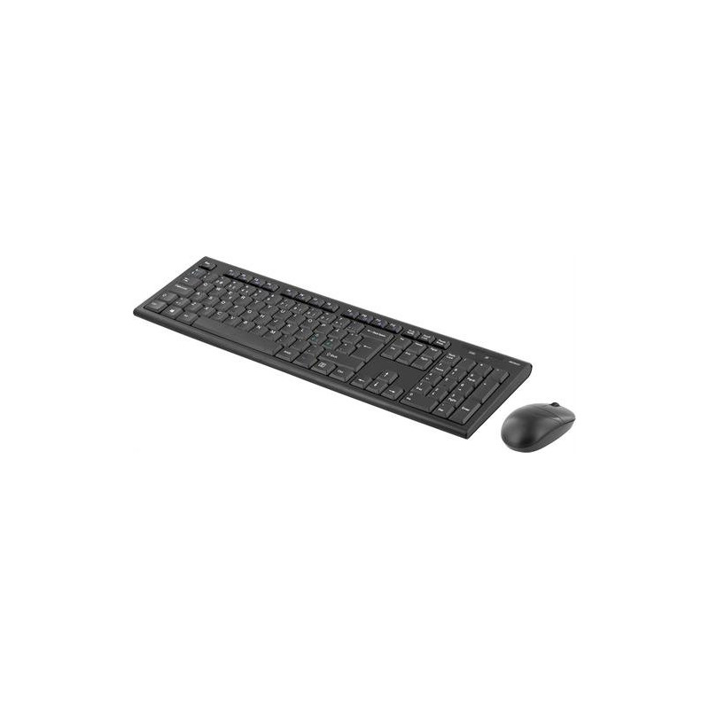 DELTACO Trådløst Tastatur + Mus 2.4GHz USB Nano - mottaker 10m