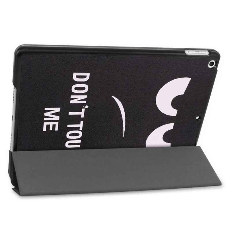 Apple iPad 10.2 Pattern Tri - fold Stand Tablet Case - Don't Touch Me