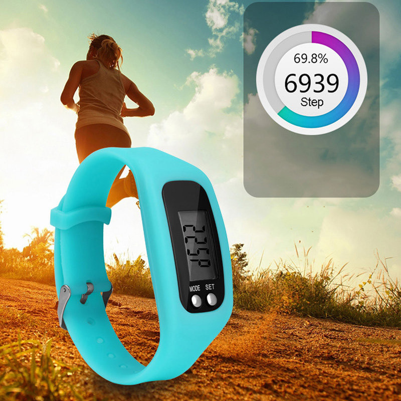 Pedometer Pedometer klokke - modell behagelig å ha på seg - svart