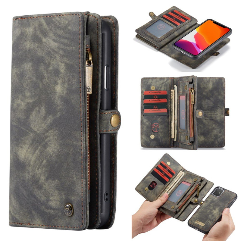 iPhone 11 CASEME Split Lompakkokotelo - Harmaa
