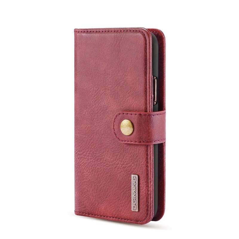 DG.MING For iPhone 11 Pro Stylish Wallet Case - Wine Red