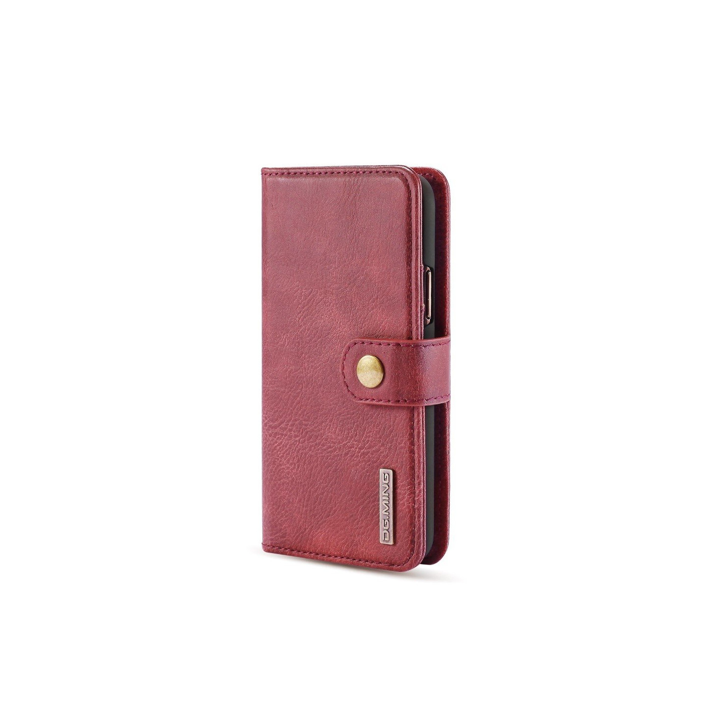 DG.MING For iPhone 11 Pro Stylish Wallet Case - Wine Red