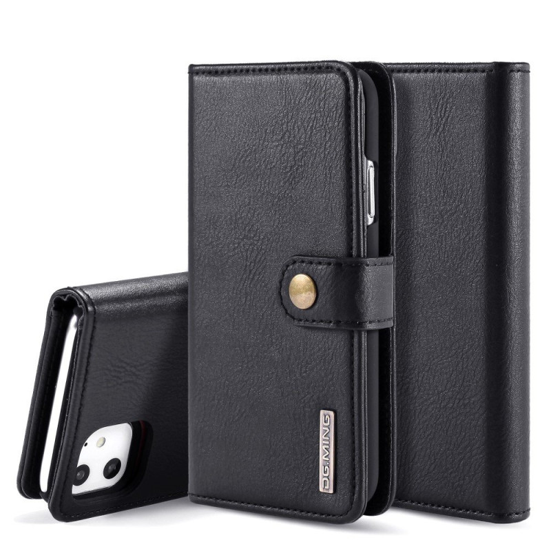 DG.MING For iPhone 11 Stylish Wallet Case - Black