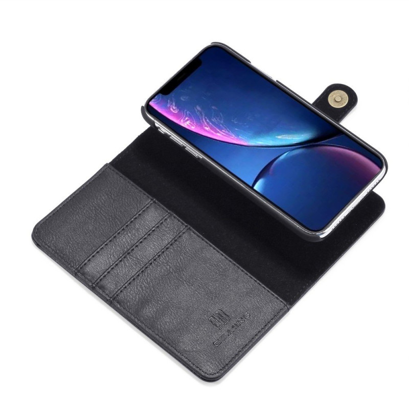 DG.MING For iPhone 11 Stylish Wallet Case - Black