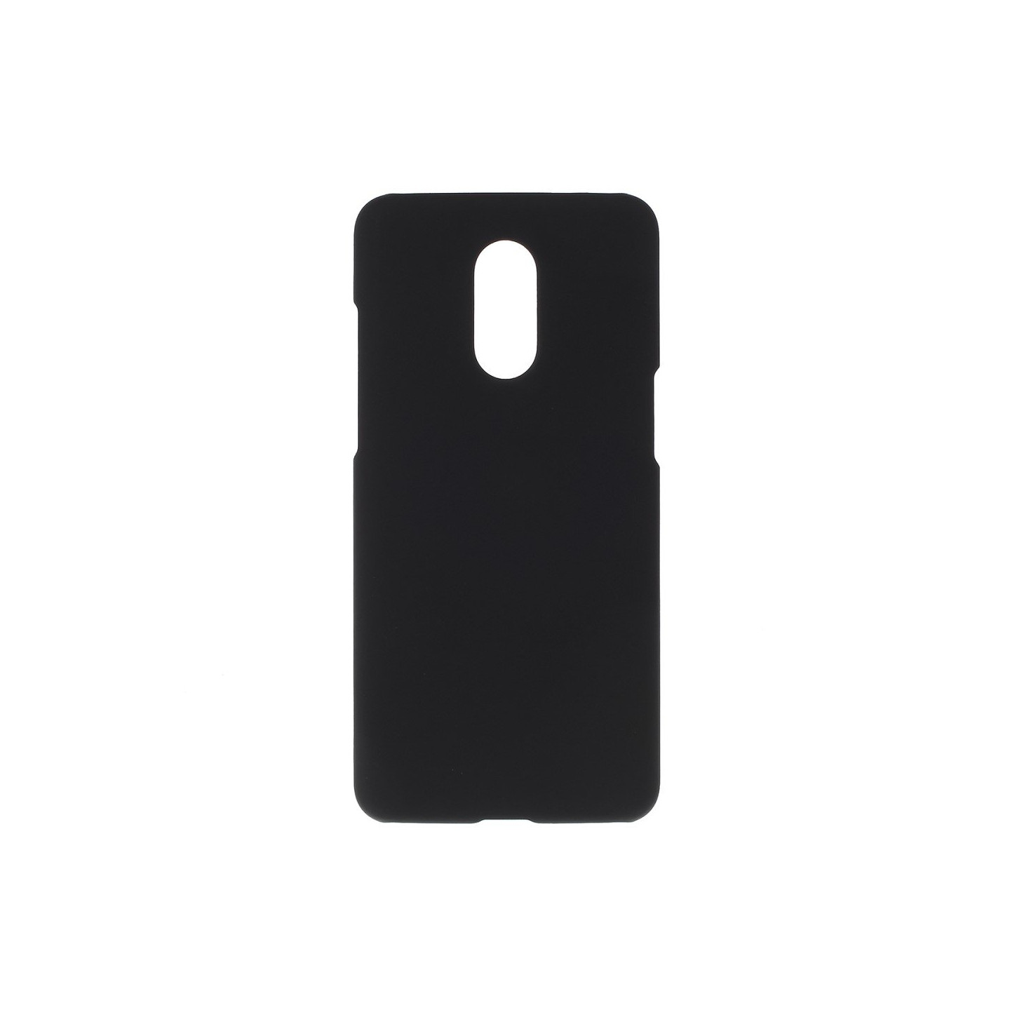 Rubberized Hard PC Phone Suojakuori - OnePlus 7 - Musta