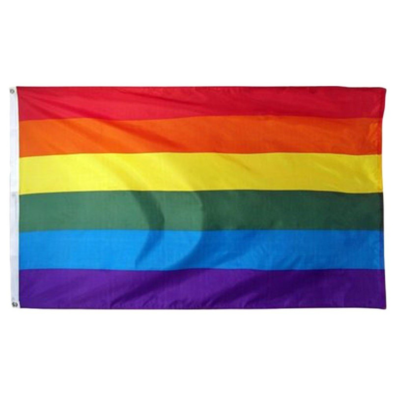 90* 150 cm/3* 5 jalkaa sateenkaarilippu Gay Pride Peace LGBT polyesterilippu Transsukupuolisten banneri