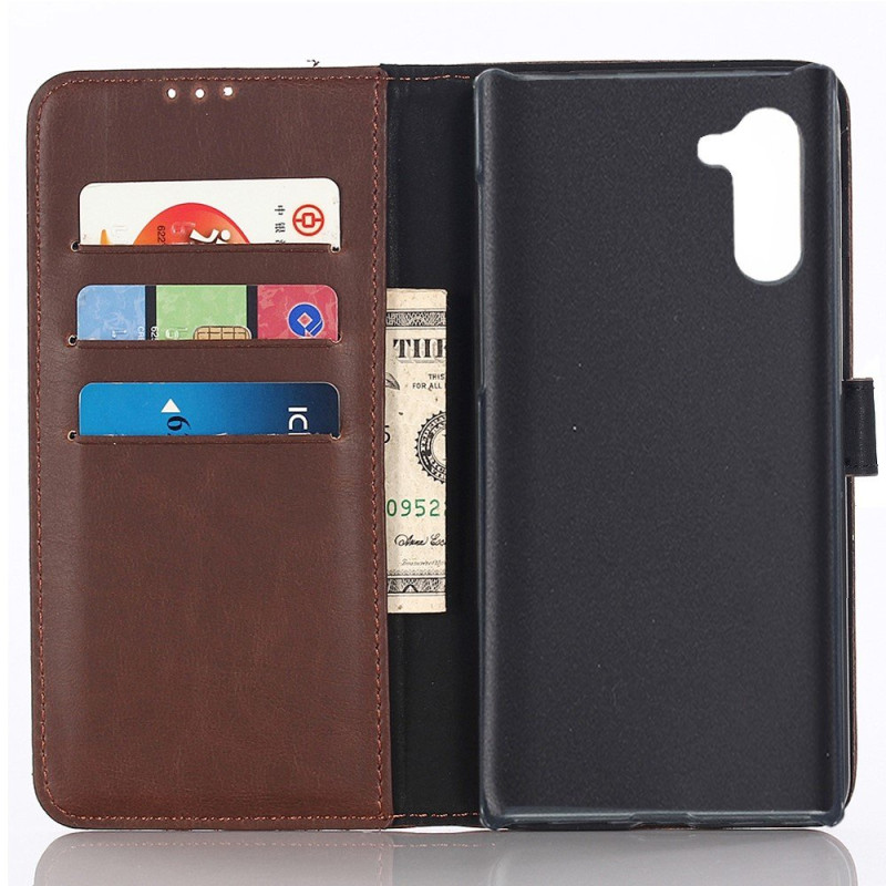 Crazy Horse Wallet Case for Samsung Galaxy Note 10 - Coffee