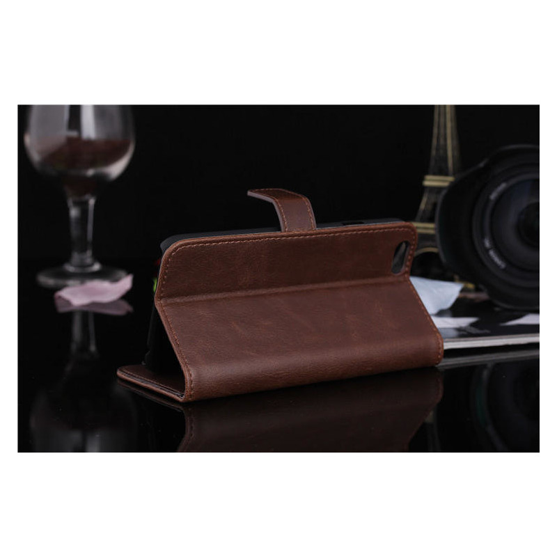 iPhone 6/ 6s Retro Lommebok - cover/cover - Mørkebrun