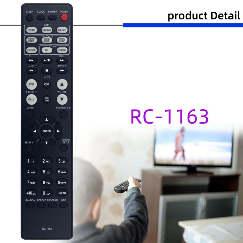 Remote Control Replacement RC-1163 For DENON AV Receiver