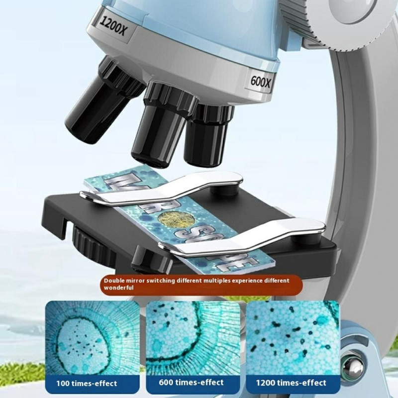 Microscope 100X/600X/1200X Magnification Science Biological Experiment
