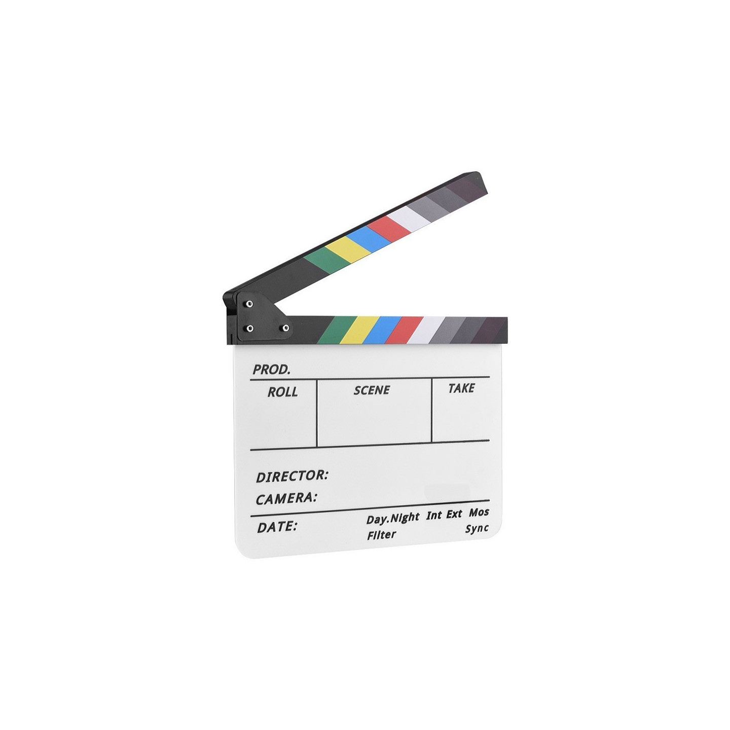 Clapboard Clapping Filmopptak med blyant - farge