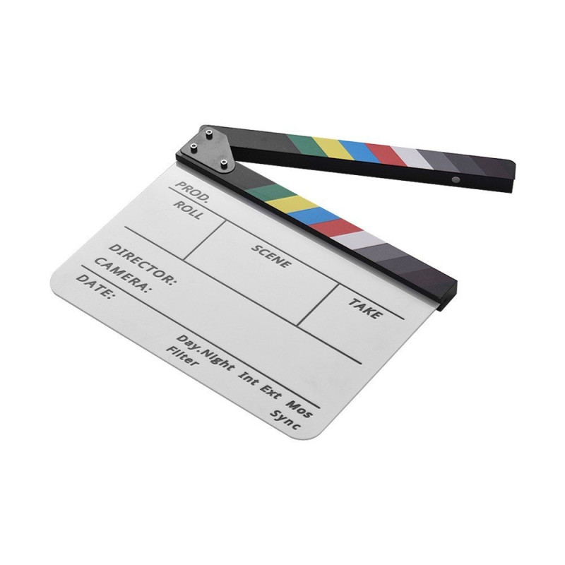 Instruktør Film Clapboard Movie Cut Scene Clapper Board - Farverig pind
