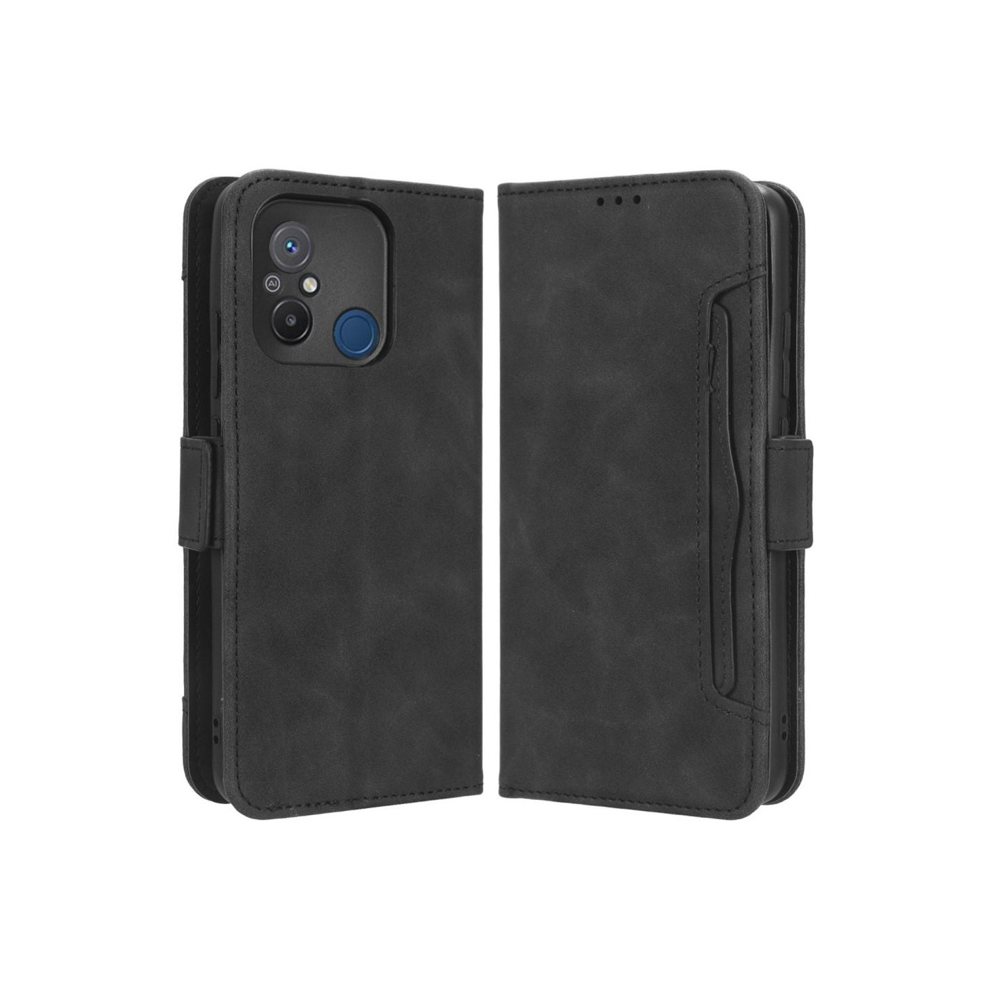 Xiaomi Redmi 12C Lommebok - deksel - Svart