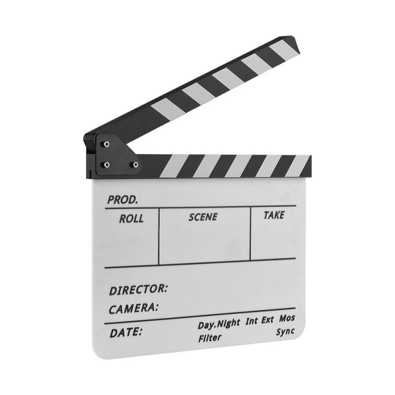Ohjaajaelokuva Clapboard Movie Cut Scene Clapper Board - mustavalkoinen