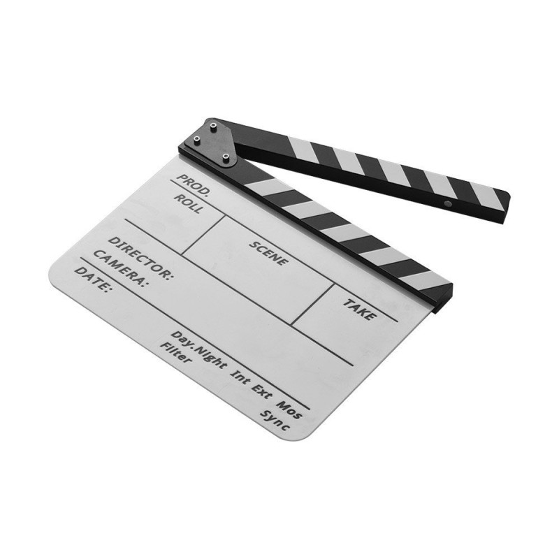 Instruktør Film Clapboard Movie Cut Scene Clapper Board - Sort & Hvid