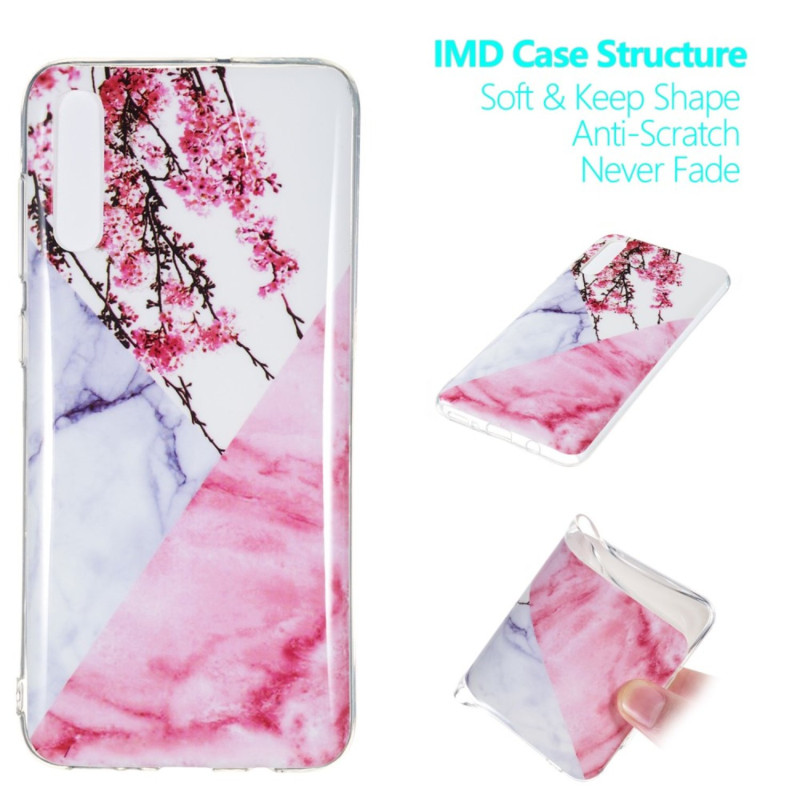 Marble Pattern IMD TPU Soft Back Suojakuori - Samsung Galaxy A70 - Style I