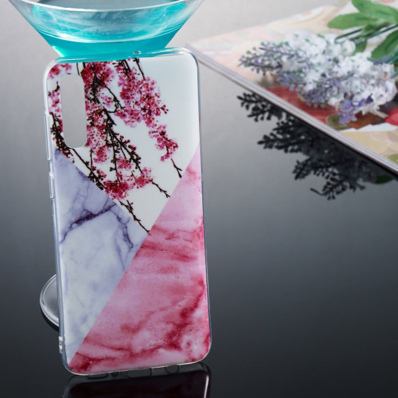 Marble Pattern IMD TPU Soft Back Case for Samsung Galaxy A70 - Style I