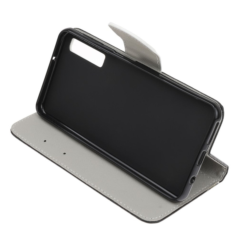 Samsung Galaxy A70 Lommebok - cover - Brunbjørn og Advarselsord