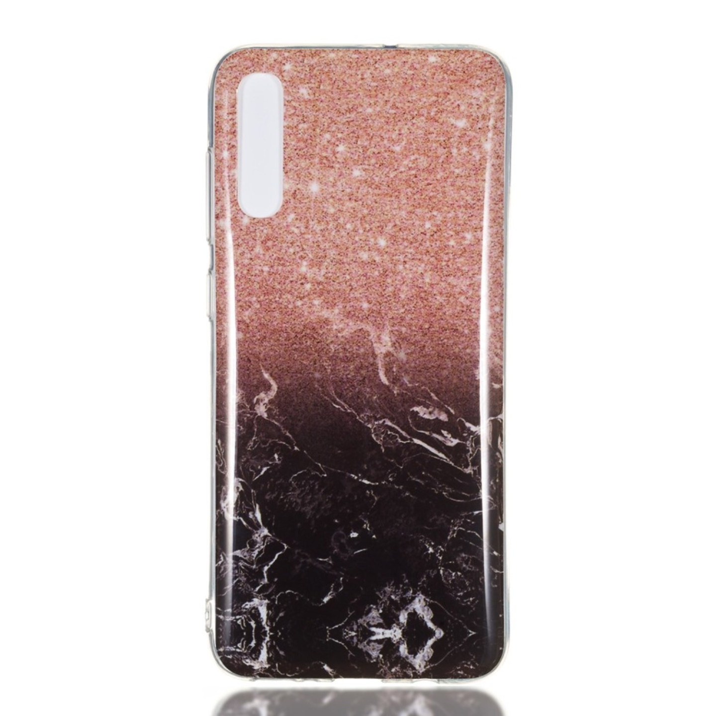 Marble Pattern IMD TPU Soft Back Case for Samsung Galaxy A70 - Style K