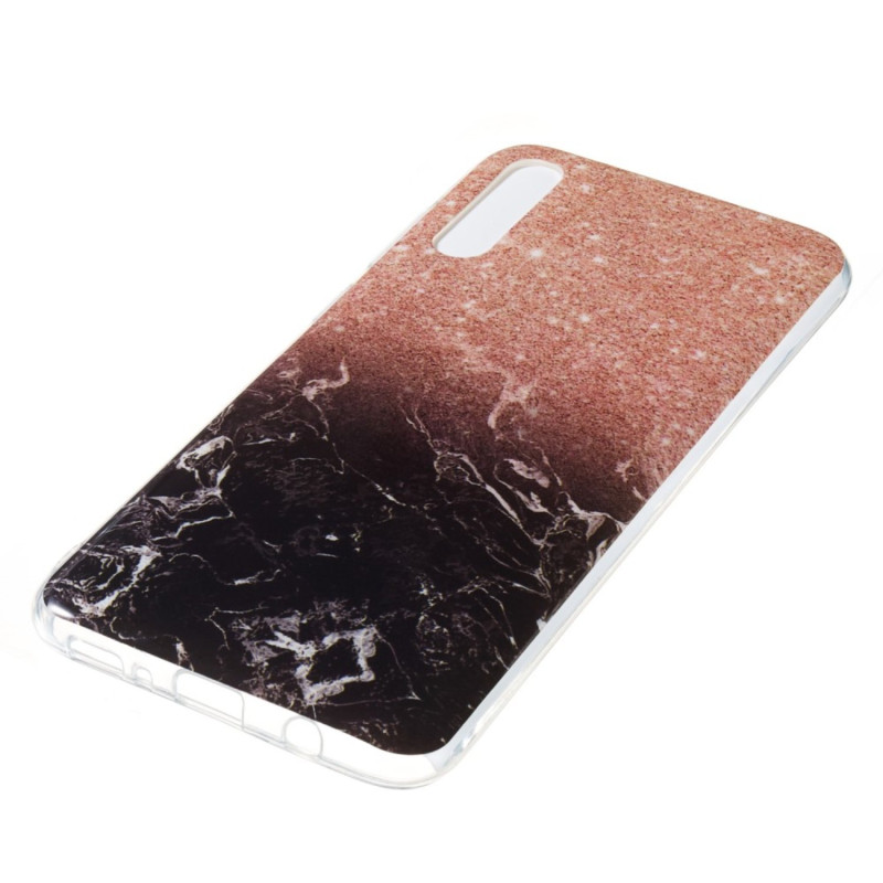 Marble Pattern IMD TPU Soft Back Case for Samsung Galaxy A70 - Style K