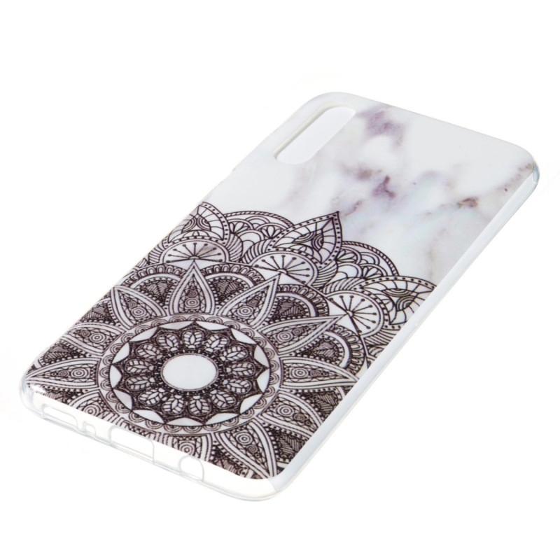 Marble Pattern IMD TPU Soft Back Case for Samsung Galaxy A70 - Style B