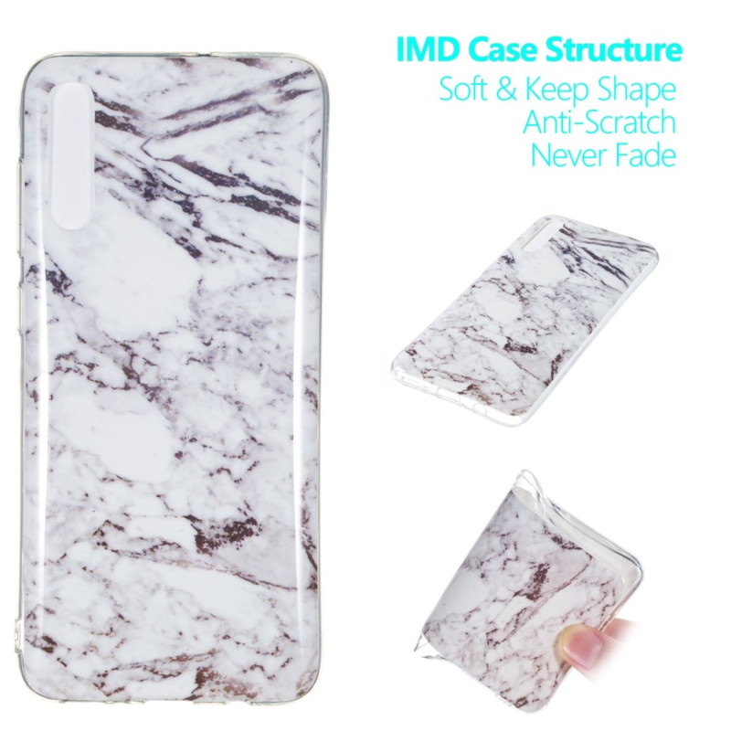Marble Pattern IMD TPU Soft Back Suojakuori - Samsung Galaxy A70 - Style H